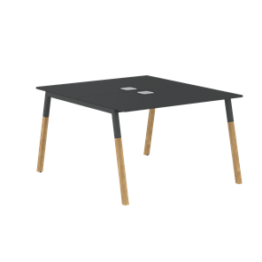 Переговорный стол FORTA Черный Графит-Черный Графит-Бук  FWST 1113 (1180x1346x733) в Комсомольске-на-Амуре