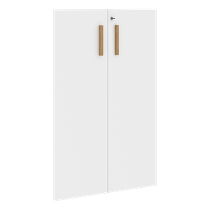 Средние двери для шкафов с замком FORTA Белый FMD 40-2(Z) (794х18х1164) в Хабаровске