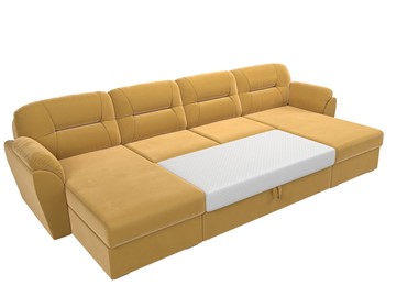 Большой П-образный диван Бостон, Желтый (микровельвет) в Хабаровске - предосмотр 8