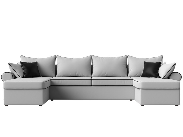 Большой П-образный диван Элис, Белый (экокожа) в Хабаровске - изображение 3
