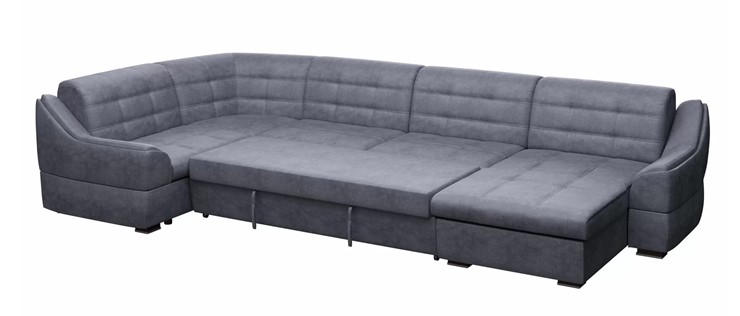 Большой диван с оттоманкой и креслом Антарес 1 ПДУ New в Хабаровске - изображение 1