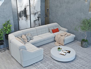 Большой диван с оттоманкой и креслом Антарес 1 ПДУ New в Хабаровске - предосмотр 4