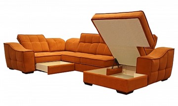 Угловой диван N-11-M (П1+ПС+УС+Д2+Д5+П1) в Хабаровске - предосмотр 1