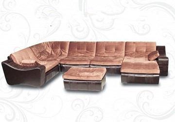 П-образный диван Плимут-Лувр 410х230х175 в Хабаровске - предосмотр 1