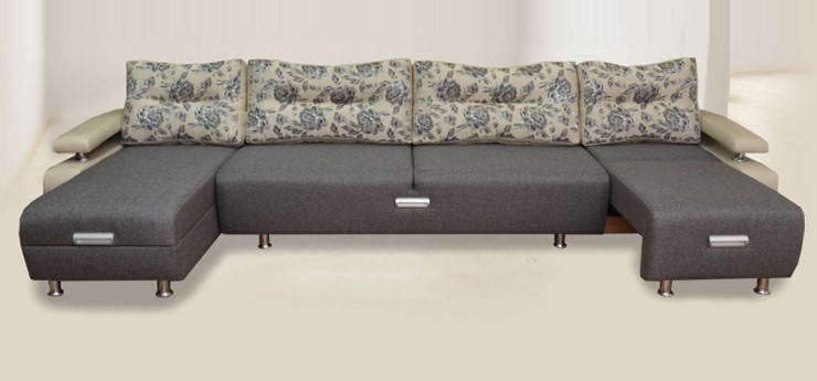 П-образный диван Престиж-15 микс в Хабаровске - изображение 1