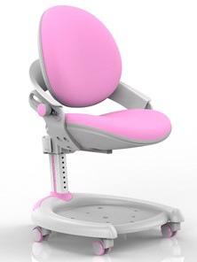 Кресло Mealux ZMAX-15 Plus, Y-710 PN, белый металл, обивка розовая однотонная в Хабаровске