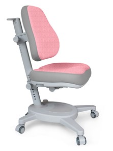 Кресло Mealux Onyx (Y-110) G + DPG  - серое + чехол розовый с серыми вставками в Комсомольске-на-Амуре