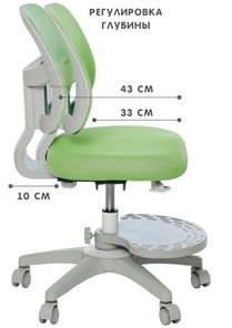 Кресло детское Holto-22 зеленое в Хабаровске - предосмотр 3