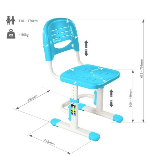 Детский стул SST3 Blue в Хабаровске - изображение 4