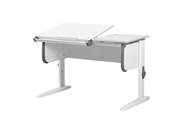 Детский стол-трансформер 1/75-40 (СУТ.25) белый/белый/Серый в Хабаровске - изображение 1