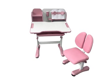 Парта растущая и стул Vivo Pink FUNDESK в Хабаровске - предосмотр 3