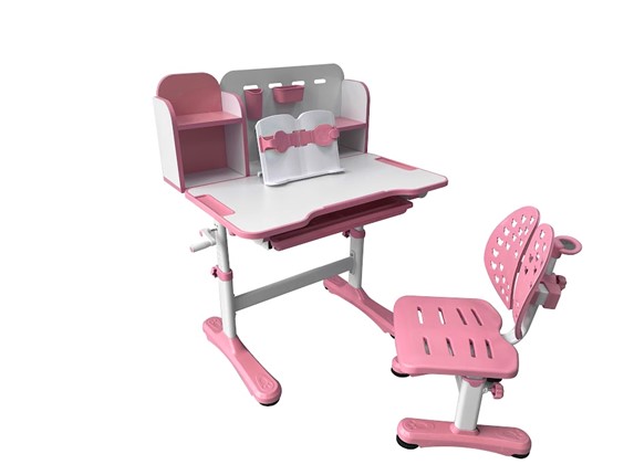 Парта растущая и стул Vivo Pink FUNDESK в Хабаровске - изображение