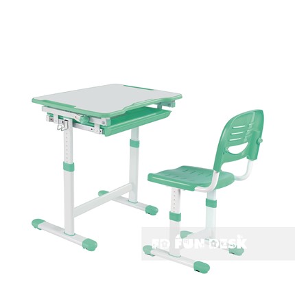 Растущая парта + стул Piccolino Green в Хабаровске - изображение