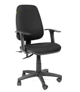 Кресло компьютерное CHAIRMAN 661 Ткань стандарт 15-21 черная в Хабаровске - предосмотр