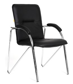 Офисное кресло CHAIRMAN 850 Экокожа Terra 118 черная в Хабаровске - предосмотр