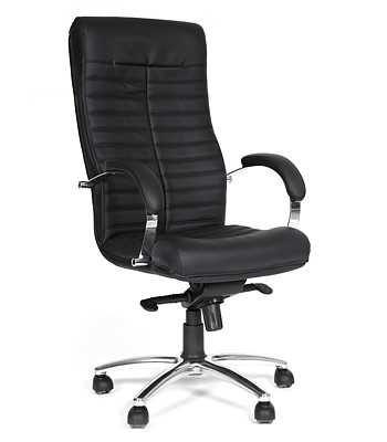 Офисное кресло CHAIRMAN 480 Экокожа премиум черная в Хабаровске - изображение