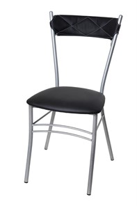 Кухонный стул Бистро Софт СРП-080С Эмаль, с мягкой спинкой Экотекс черный в Хабаровске