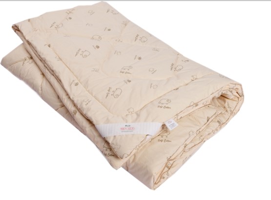 Стеганое одеяло ОВЕЧЬЯ ШЕРСТЬ в упаковке п-э вакуум в Хабаровске - изображение